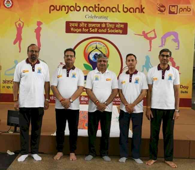 Punjab National Bank celebrates 10th International Yoga Day with Focus on Well-being and Unity