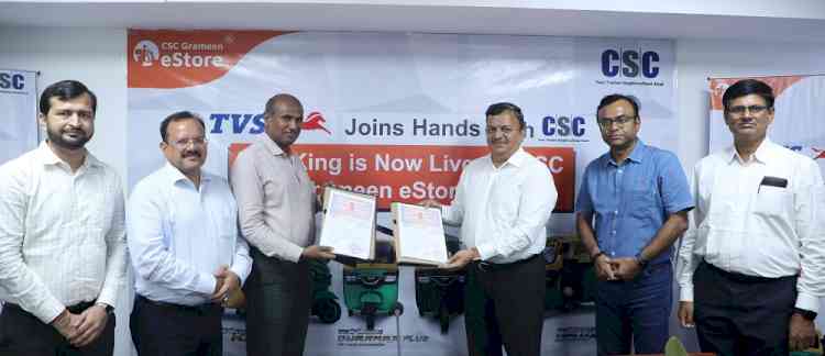 TVS Motor Company to partner with CSC Grameen eStores for its Commercial Vehicle Range