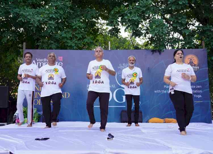 International Yoga Day Celebrated at Vardhman Amrante