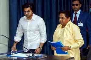 Mayawati reinstates nephew Akash Anand as BSP’s National Coordinator, political heir