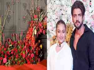 Shatrughan blesses Sonakshi-Zaheer; reception venue dolled up in red for all-night party