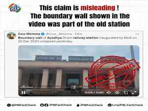 Claims of Ayodhya Dham rly station's boundary wall collapse fact-checked: Here's what happened