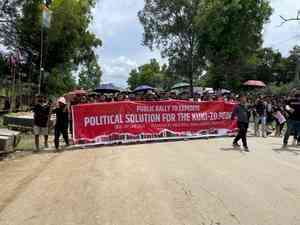 Tribals take out rallies demanding political solution to Manipur crisis