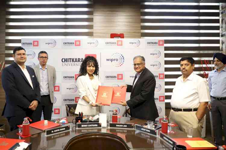 Chitkara University Partners with Wipro Limited to Establish Centre of Excellence for Enhanced Industry Training and Employability