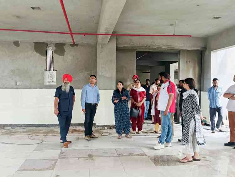 DC takes stock of renovation work at MCH, directs officials to accelerate pace