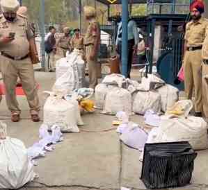 Punjab Police destroy 83 kg heroin, 10,000 kg poppy husk