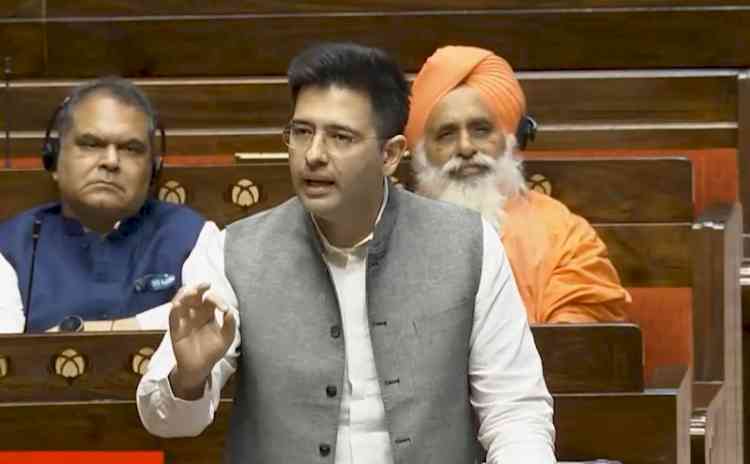 Two IPLs are going on in country, first is Indian Premier League, in which game is played with bat-ball and second is ‘Indian Paper Leak’, in which game is played with future of youth due to paper leaks: Raghav Chadha