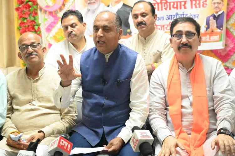 Jai Ram Thakur alleges corruption in Sukhu Government, Rallies support for BJP in Dehra by-elections