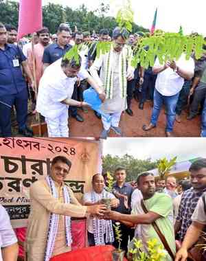 Tripura planted 5 lakh saplings in 5 minutes to increase forest cover: CM Saha