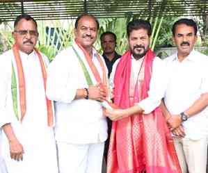 Another BRS MLA defects to Congress in Telangana 