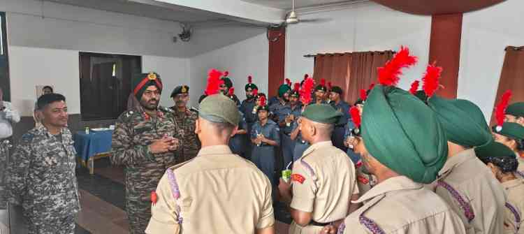 Annual Inspection by Additional Director General NCC at Jalandhar Group Headquarters