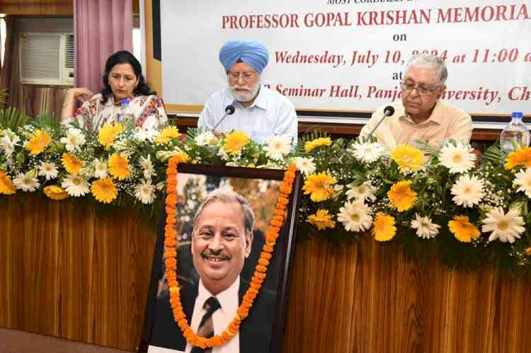 First Memorial Lecture in honour of Professor Gopal Krishan, Professor Emeritus 