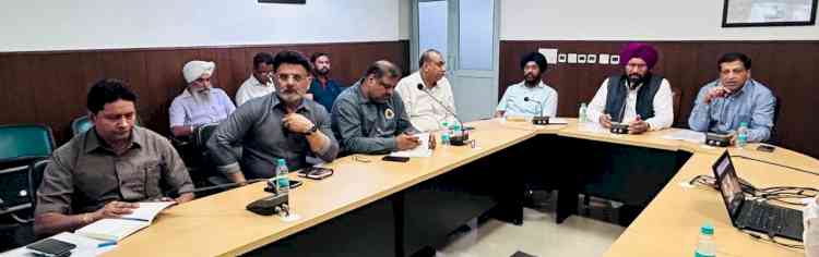 Local Government Minister Balkar Singh holds video conference with the officials to deal with the problems arising during the monsoon season