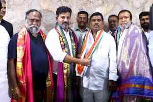 BRS loses 10th MLA to Congress in Telangana