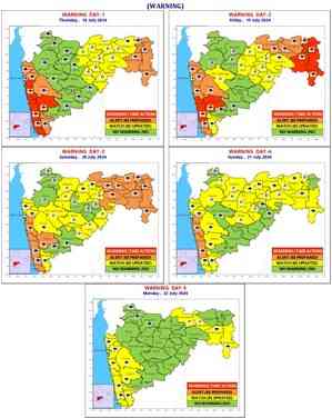 15 Maharashtra districts flagged for red and orange alerts, heavy rain today