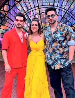 Nia Sharma gets into serious debate with Aly Goni over ’Sitaphal’ on 'Laughter Chefs' set