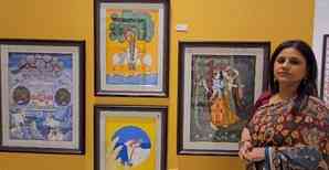 Paintings of Hindu deities captivate audiences at Delhi's Bikaner House