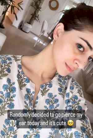 Ananya Panday opts for random ear piercing, calls it 'cute'