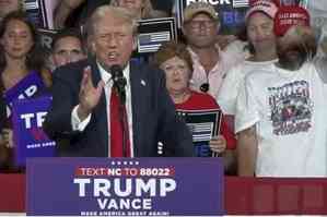 Trump calls Harris 'Left Lunatic' at campaign rally