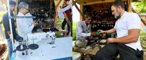 Rahul Gandhi sends shoe stitching machine to Sultanpur cobbler