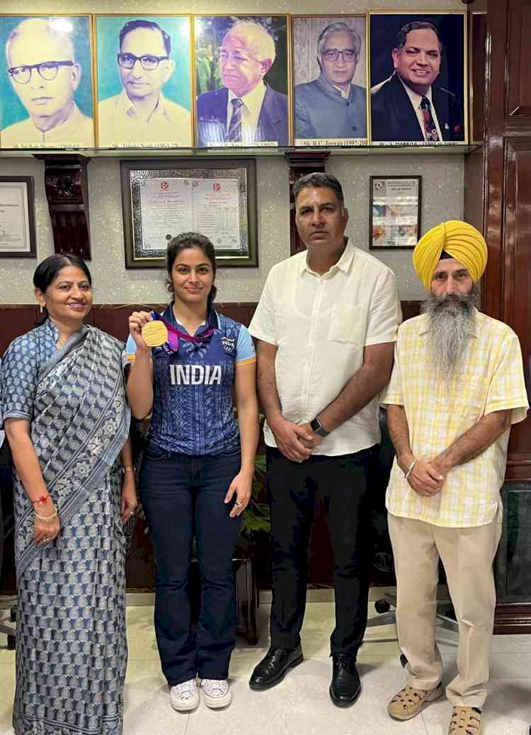 Manu Bhaker created history by winning a Bronze medal