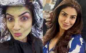 'Green' Raveena Tandon shares glimpse of her hair transformation