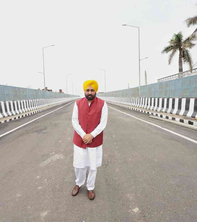 CM Unveils ₹51.74 Crore ROB in Dinanagar, Eases Traffic Woes for Border Town