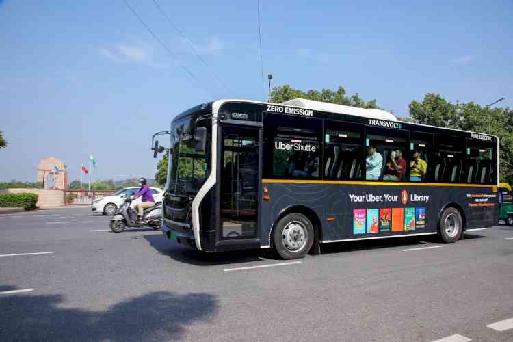 Launches #UberReads on Uber Shuttle buses in Delhi to encourage reading during rides