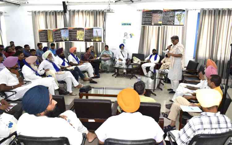 Farmers from Bathinda region joined to discuss “Eco-Friendly Farming: Pathways to a Sustainable Food System” at Central University of Punjab