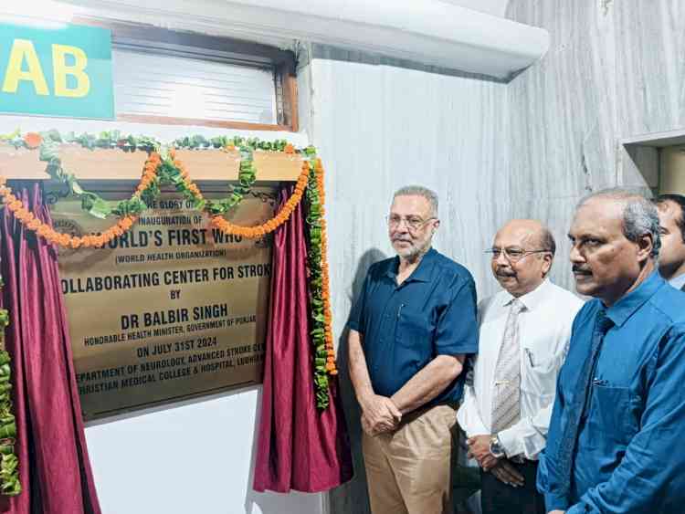 Health Minister inaugurates world's first WHO collaborating center for stroke at CMCH