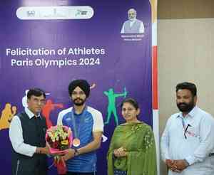 Paris Olympics: Sports Ministry awards Rs 22.5 lakh to bronze medal-winning shooter Sarabjot Singh