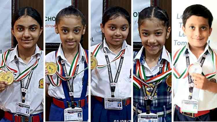 Excellent performance of Innocent Hearts students in 24th Roller Skating Championship