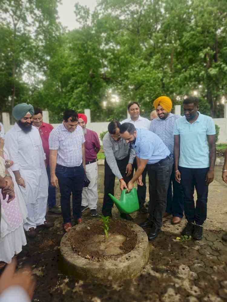 Tree plantation drive organised in Boys Hostel 