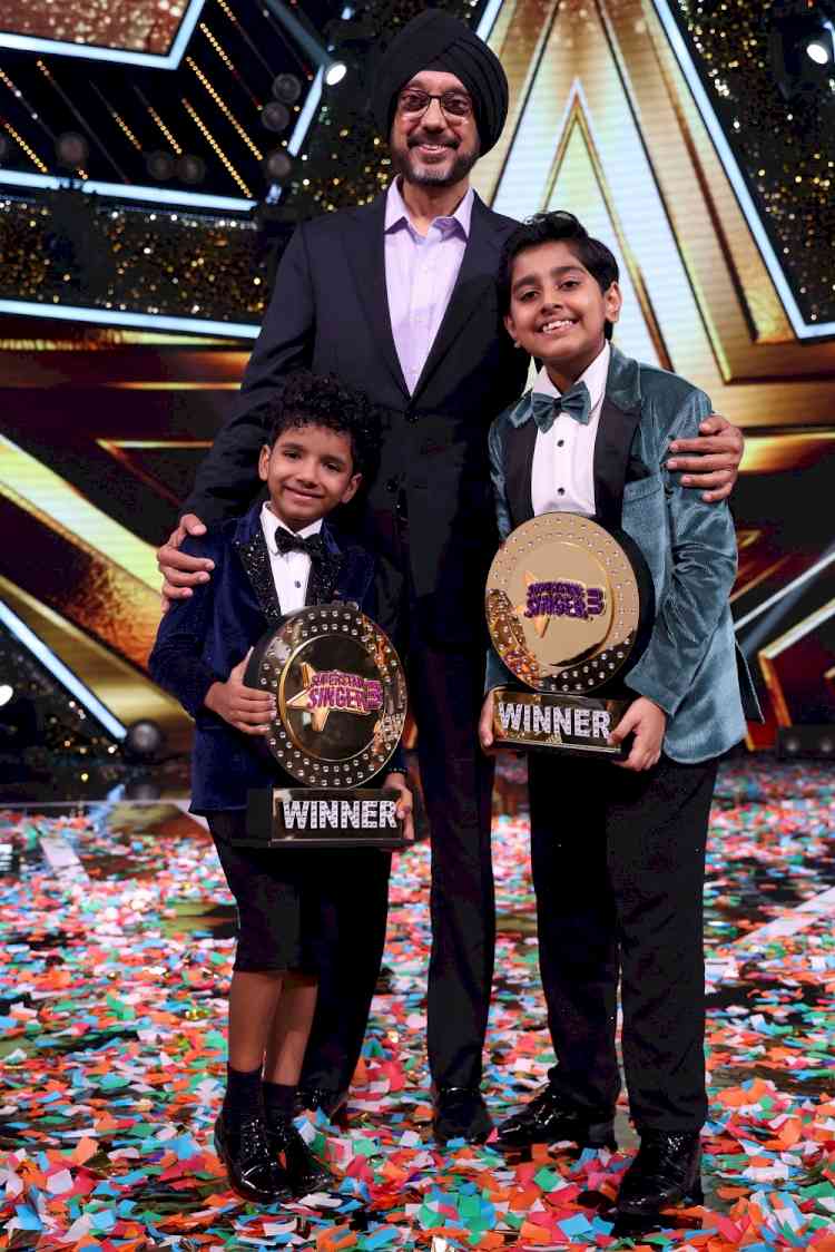 In a Thrilling Finale, Avirbhav S and Atharv Bakshi win the coveted title of ‘Superstar Singer 3’