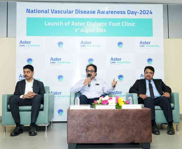 National Vascular Disease Awareness Day: Aster CMI Hospital offers Technology-Driven Solutions for Diabetic Foot Management