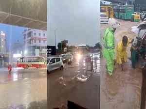 Rain disrupts life in B'luru, BJP highlights Siddaramaiah govt's 'mismanagement'