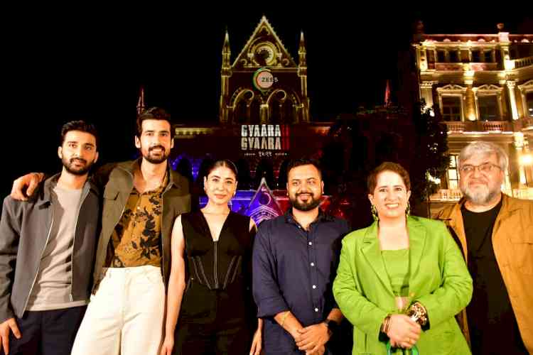 ZEE5 unveils time-bending mystery drama 'Gyaarah Gyaarah' with spectacular 3D projection at Mumbai’s iconic David Sassoon Library’s Clock Tower