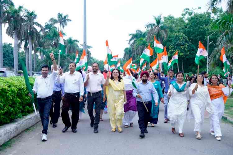 Walkathon on eve Har Ghar Tiranga