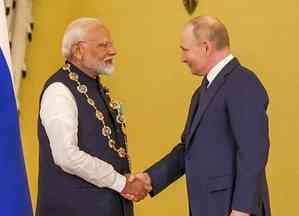 Putin lauds India's 'widely-recognised track record of success' in I-Day greetings to President Murmu, PM Modi