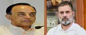 Subramanian Swamy files PIL in Delhi HC seeking cancellation of Rahul Gandhi's citizenship