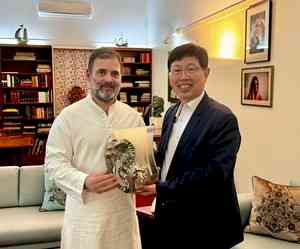 Rahul Gandhi meets Foxconn Chairman, has ‘engaging conversation’  