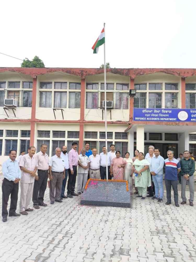 78th Independence Day celebrated with proud and enthusiasm in the Area Accounts Office (Pay) in Jalandhar