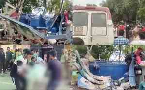 10 killed, 25 hurt after bus collides with pickup van in Bulandshahr