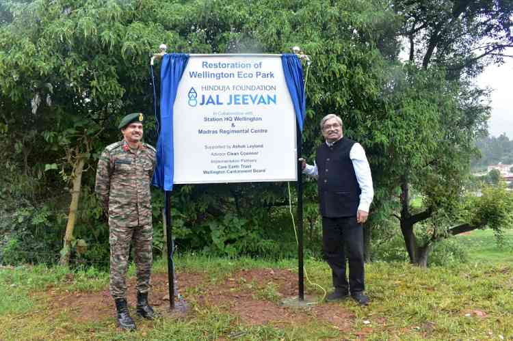 Hinduja Foundation in collaboration with Indian Army revives Wellington Eco Park’s Hannikallu Marsh under its flagship CSR Jal Jeevan Program