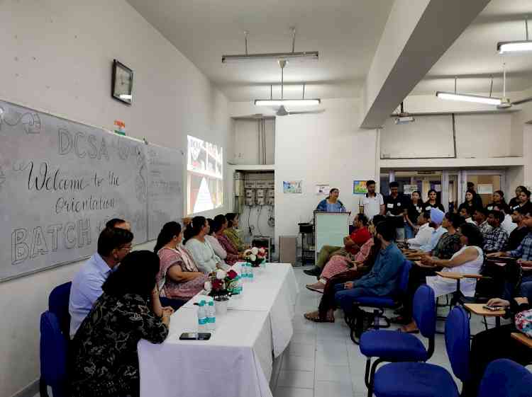 Orientation Programme for MCA and M.Sc. Computer Science first year students of DCSA 