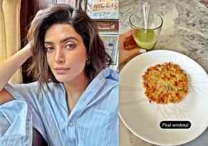 What does Karishma Tanna eat post workout?