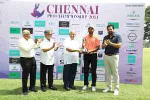 Valiant final round 69 earns Dhruv Sheoran maiden title on PGTI at Chennai Pro Championship