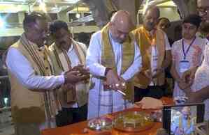 Amit Shah offers prayers at temples of Chhattisgarh for country's prosperity