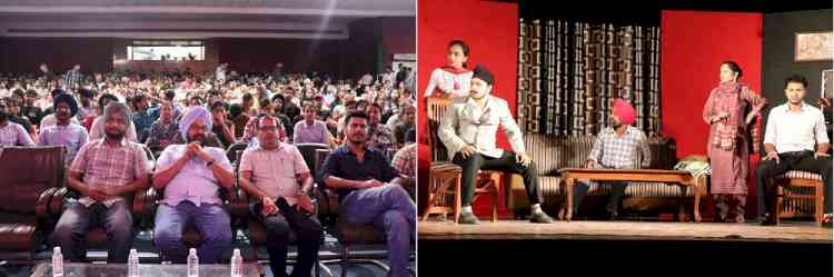 Drama Club of GNDU and Rangkarmi Manch group of Amritsar staged play 'Bhapa ji da trunk’