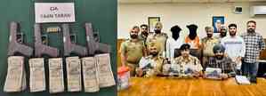 Arms smuggling racket with Pak links bused in Punjab; NATO imprinted pistol seized